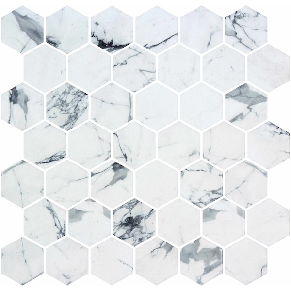 Andova Tiles Sculpt 2" x 2" Glass Honeycomb Mosaic Wall & Floor Tile ANDSCU547 - main